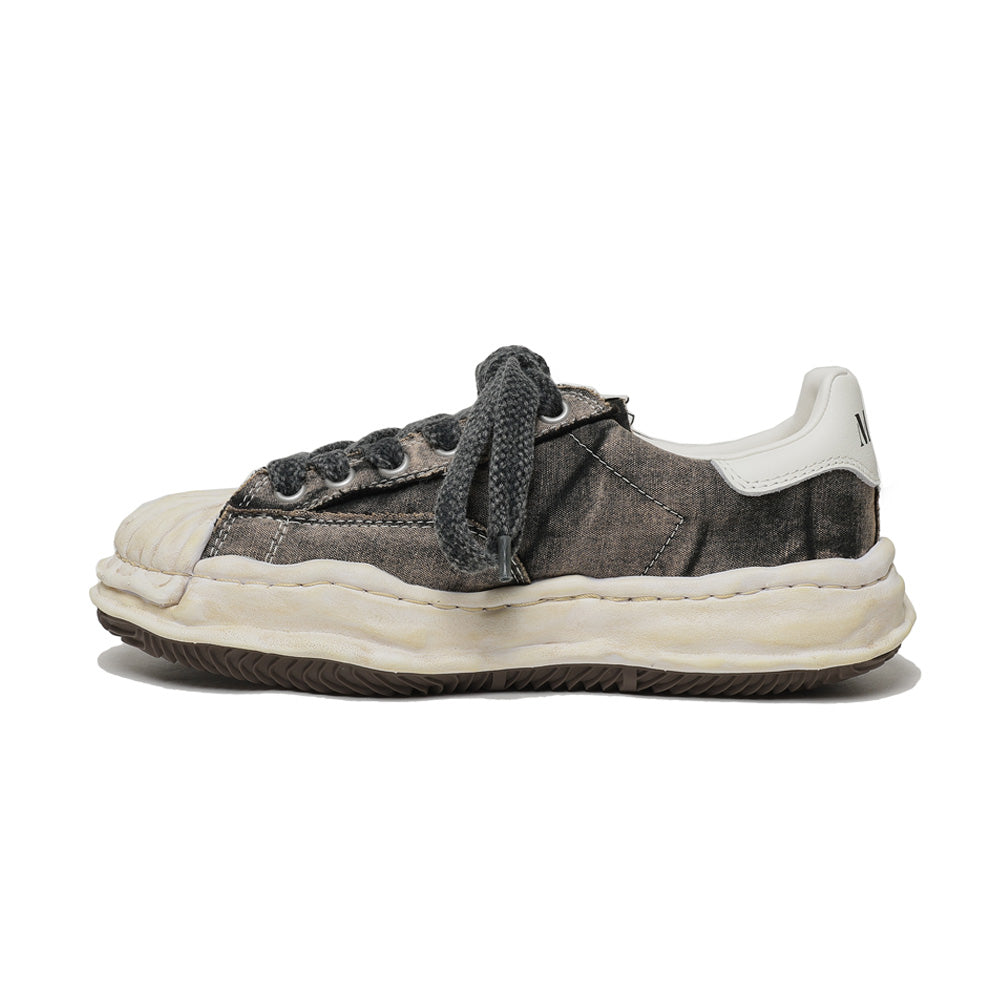 (BLAKEY) OG Sole Bleached Canvas Low-top Sneaker BLACK
