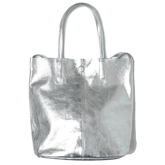  3WAY MEDIUM TOTE (L) (SILVER)  