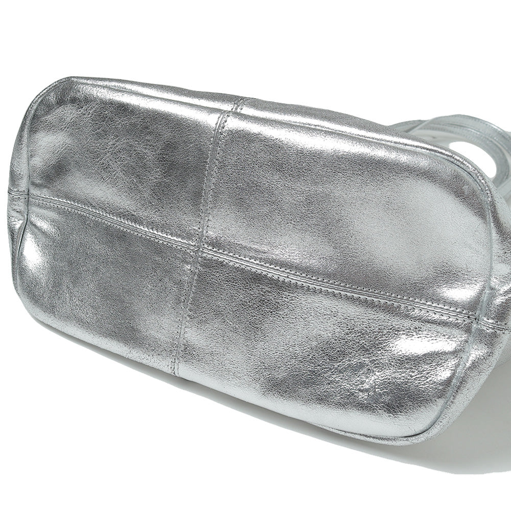 3WAY MEDIUM TOTE (L) (SILVER)