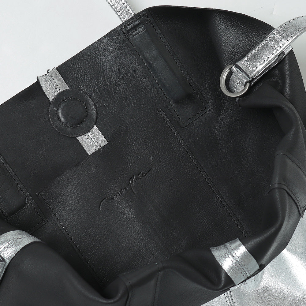 3WAY MEDIUM TOTE (L) (SILVER)