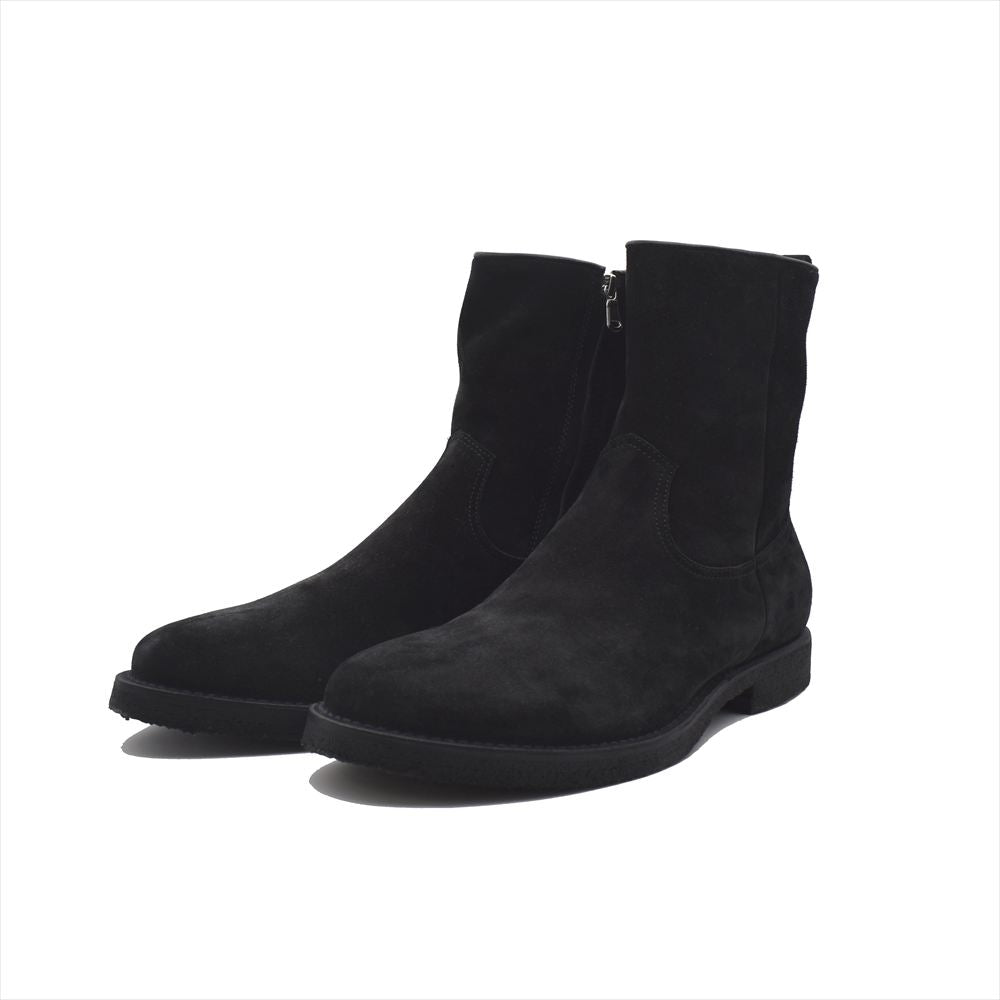 Suede Side Zip Boots