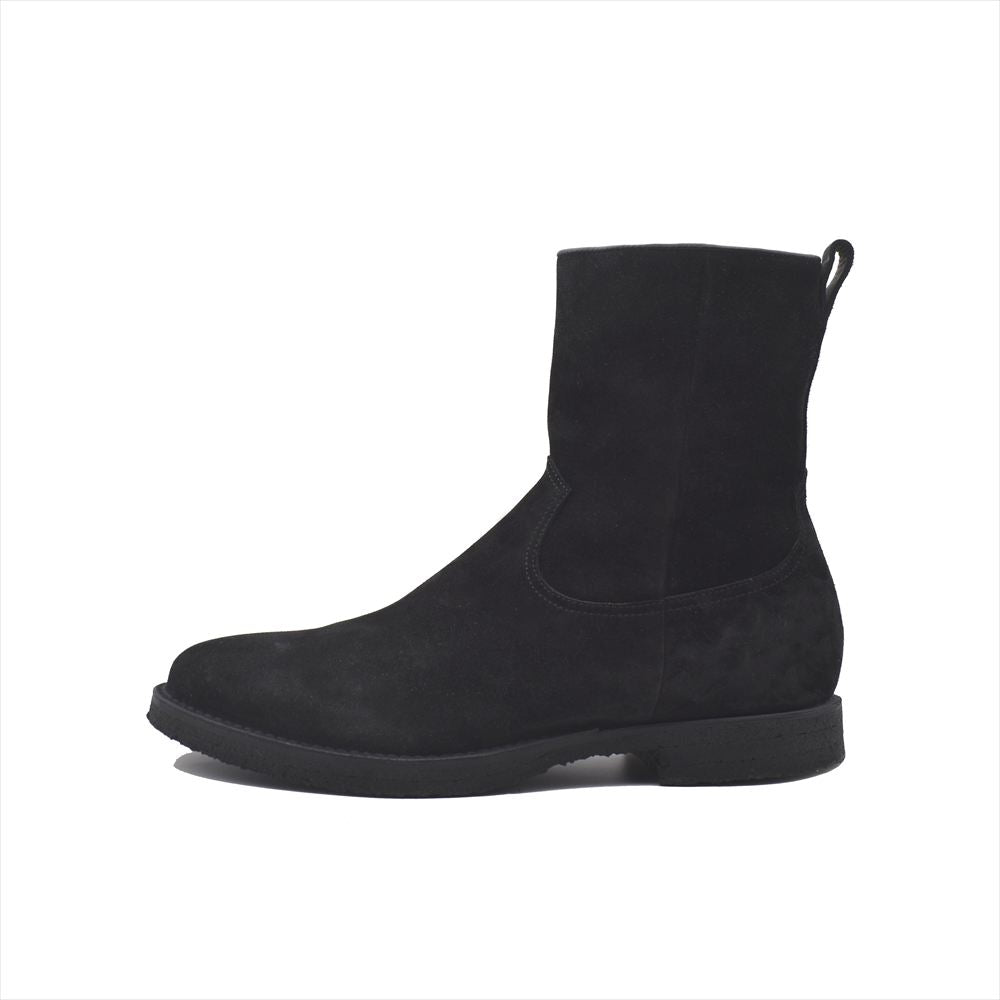 Suede Side Zip Boots