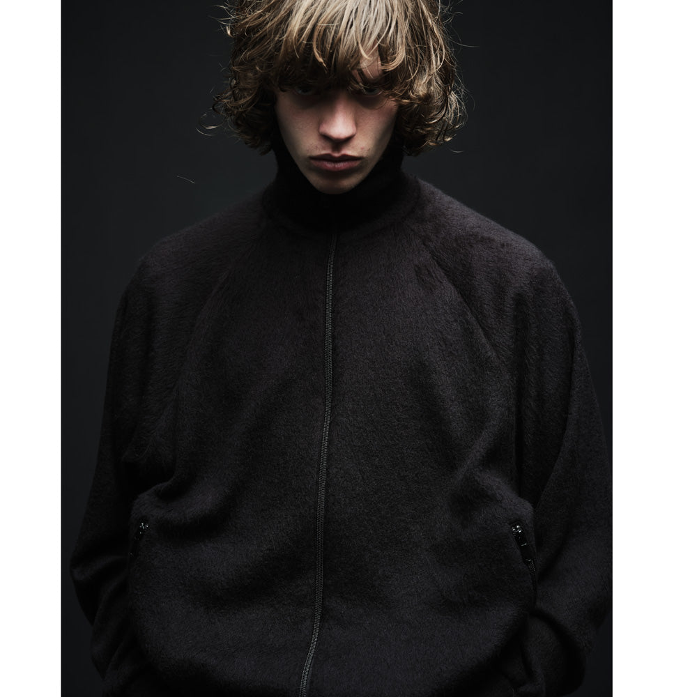 A.Wool Shaggy Track Jacket