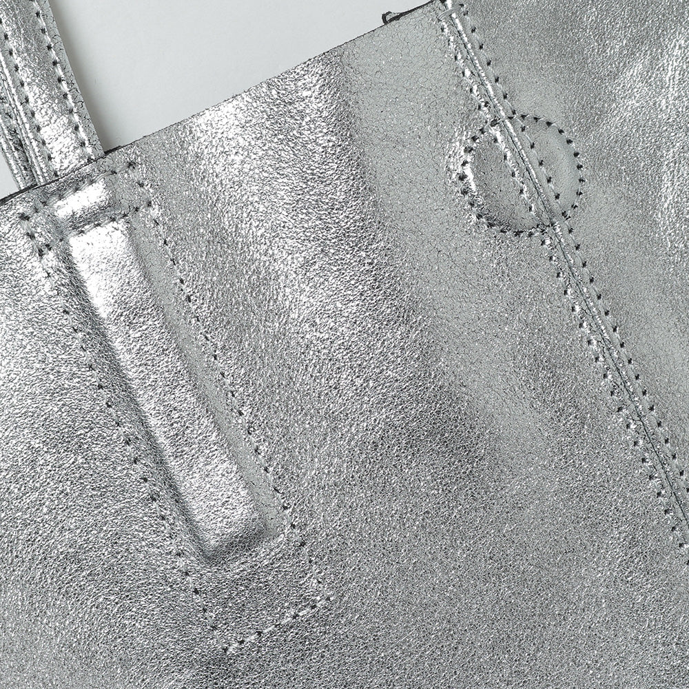 3WAY MEDIUM TOTE (S) (SILVER)