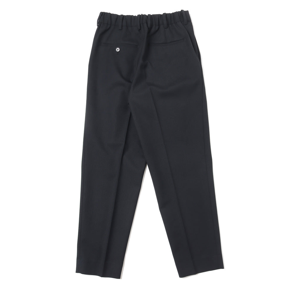 FRONT PLEATS PEGTOP TROUSERS ORGANIC WOOL SURVIVAL CLOTH