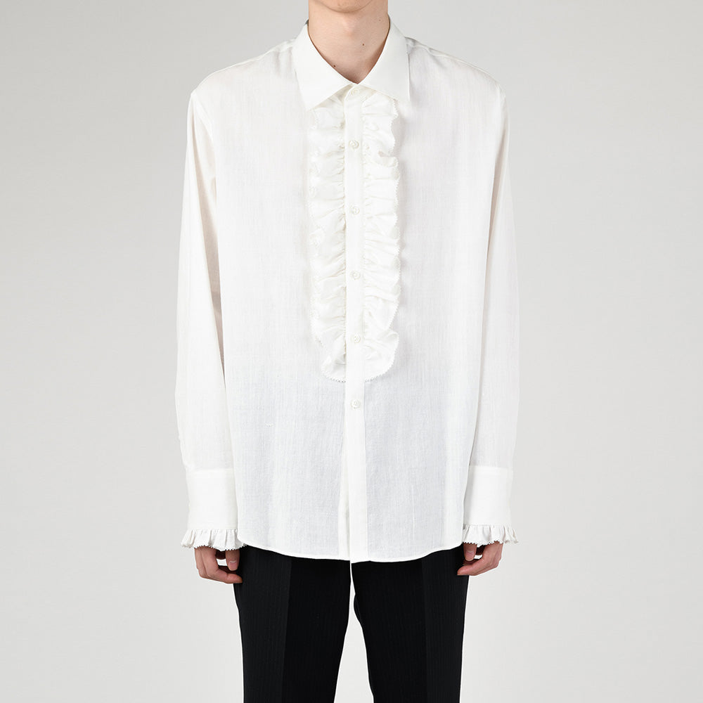 KHADI CALICO FRILL SHIRT