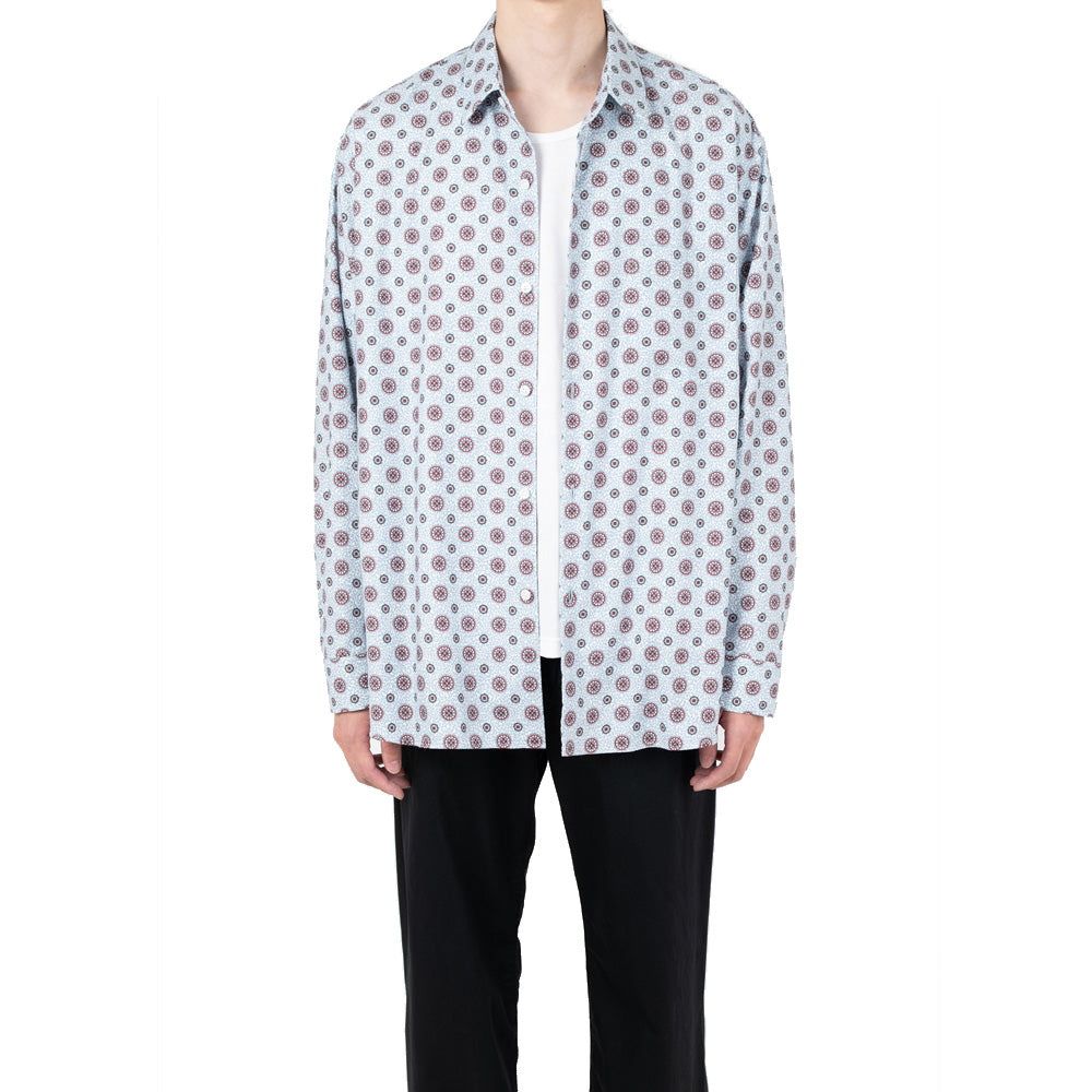 COTTON VIYELLA INKJET BIG SHIRT (LEOPARD柄)