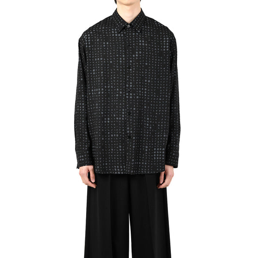  TENCEL BROAD BIG SHIRT INKJET (STUDS柄)  