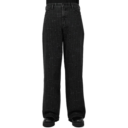  14oz DENIM STRAIGHT PANTS (STUDS柄)  
