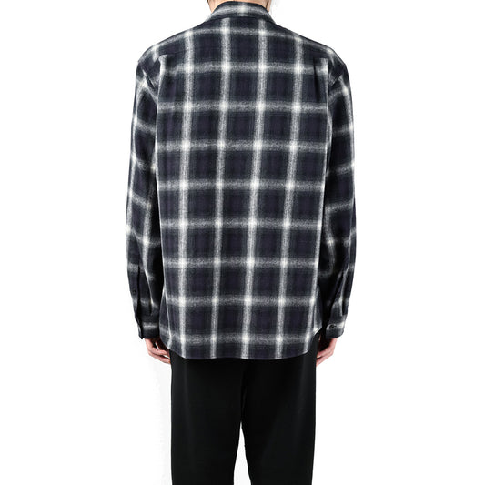  COTTON FLANNEL OMBRE CHECK SHIRT  