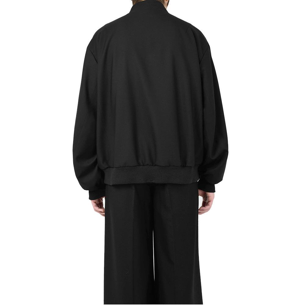 WOOL GABARDINE FLIGHT JACKET