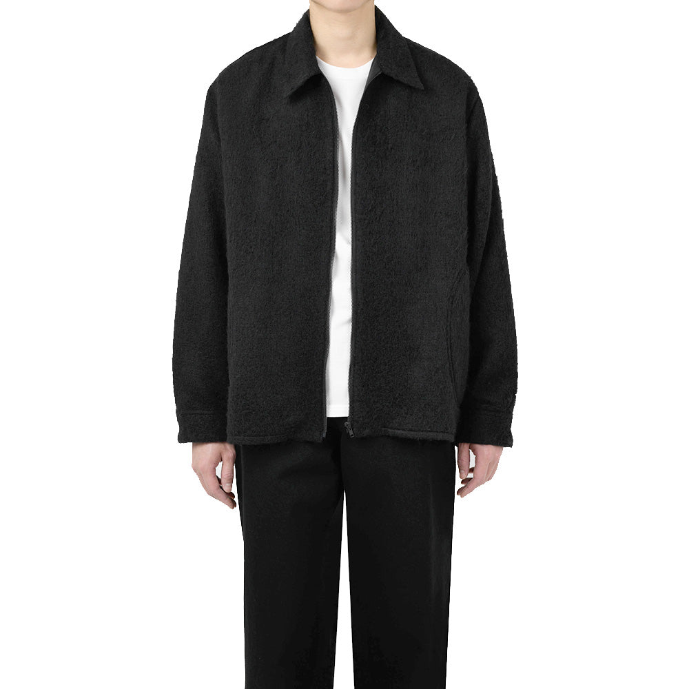 ALPACA SHAGGY ZIP SHIRT JACKET