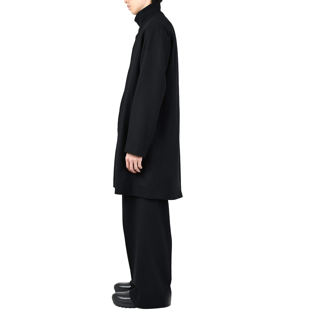 MELTON STAND COLLAR COAT