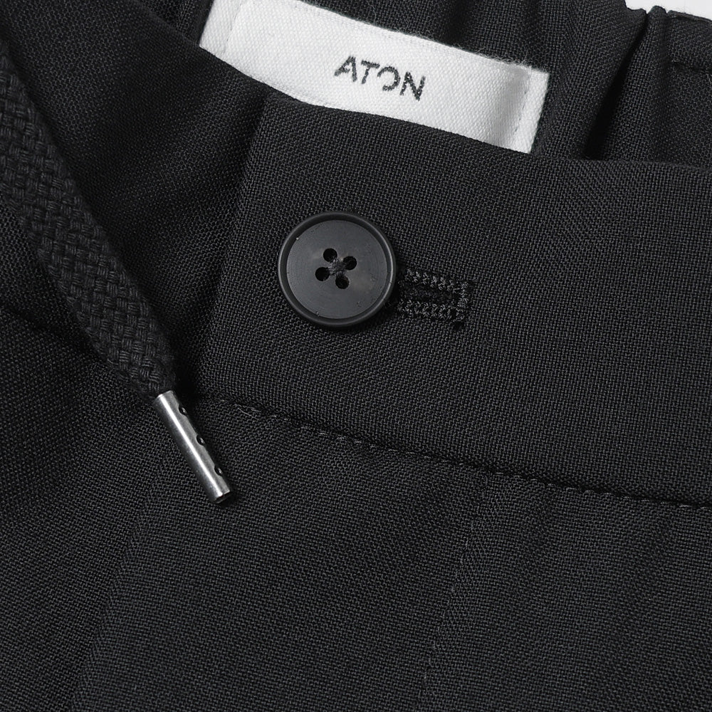 WOOL TROPICAL LOOSE FIT PANTS