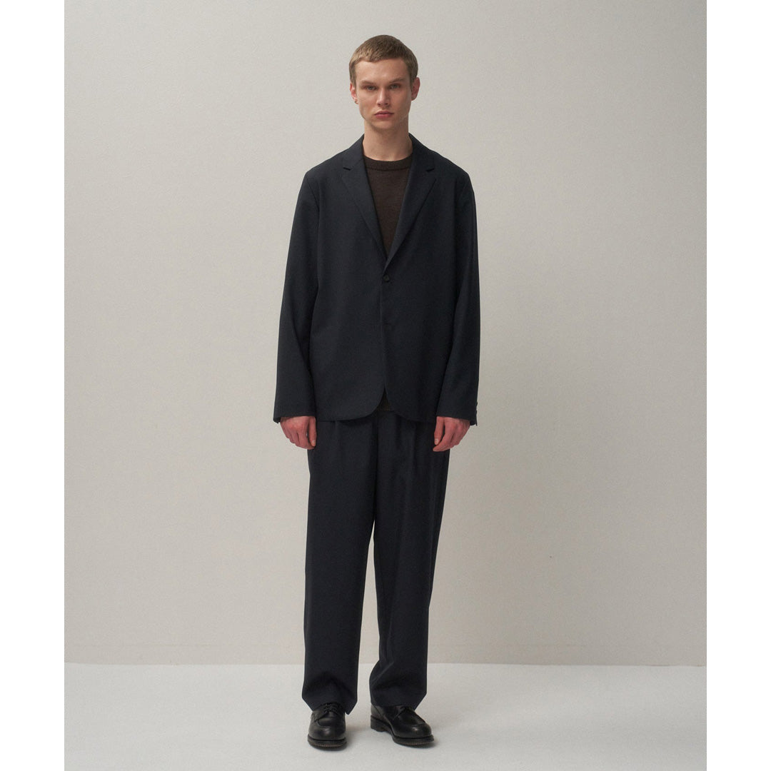 WOOL TROPICAL LOOSE FIT PANTS