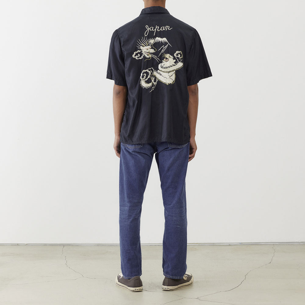 キュプラ綿ツイルS/S SHIRT (龍)