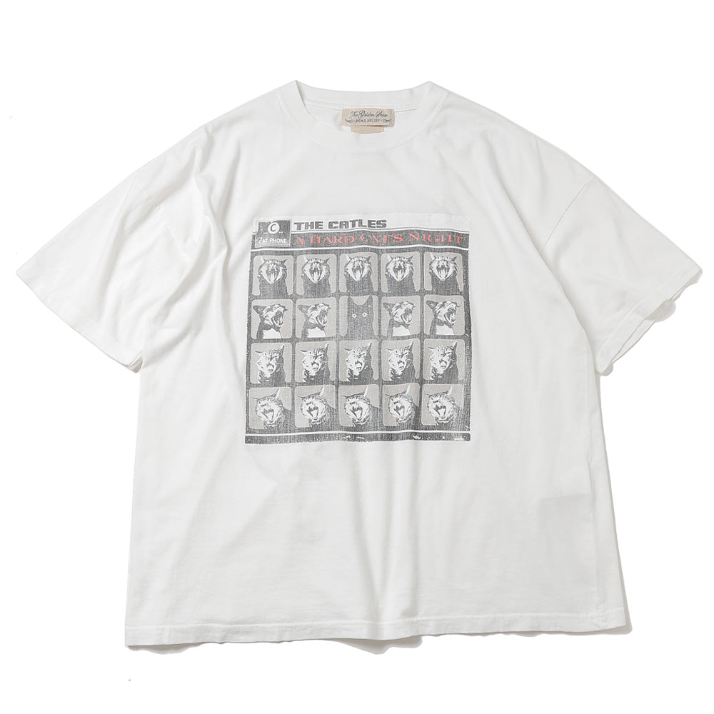 HARD SP加工20/-天竺BIGサイズT(A HARD CAT'S NIGHT)