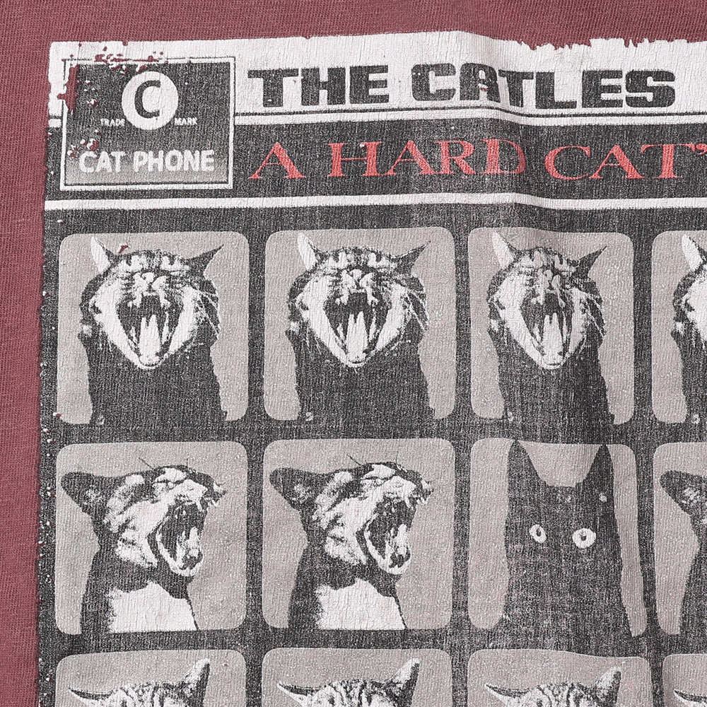HARD SP加工20/-天竺BIGサイズT(A HARD CAT'S NIGHT)