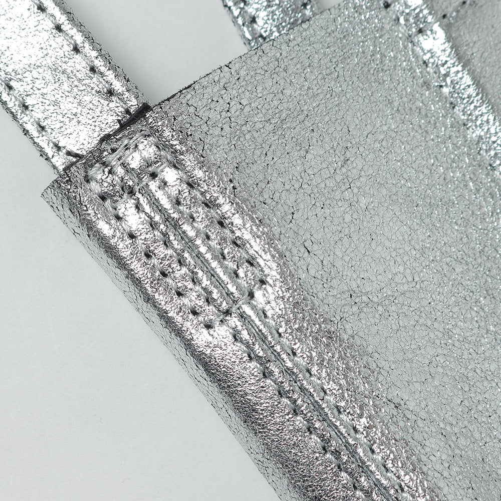 2WAY SMALL TOTE (L) (SILVER)