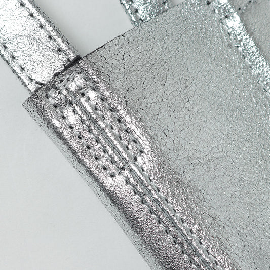  2WAY SMALL TOTE (L) (SILVER)  
