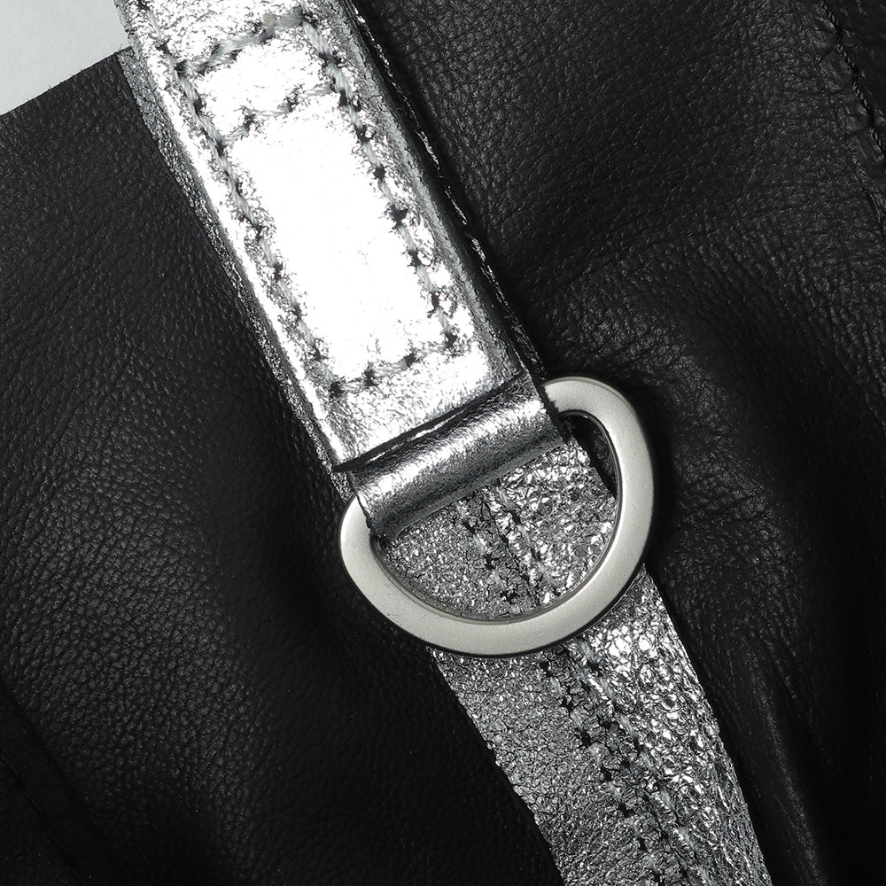 2WAY SMALL TOTE (L) (SILVER)