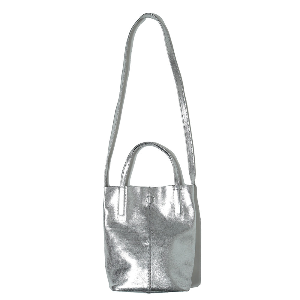 2WAY SMALL TOTE (S) (SILVER)