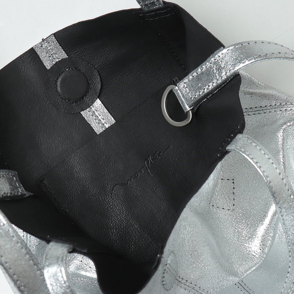 2WAY SMALL TOTE (S) (SILVER)