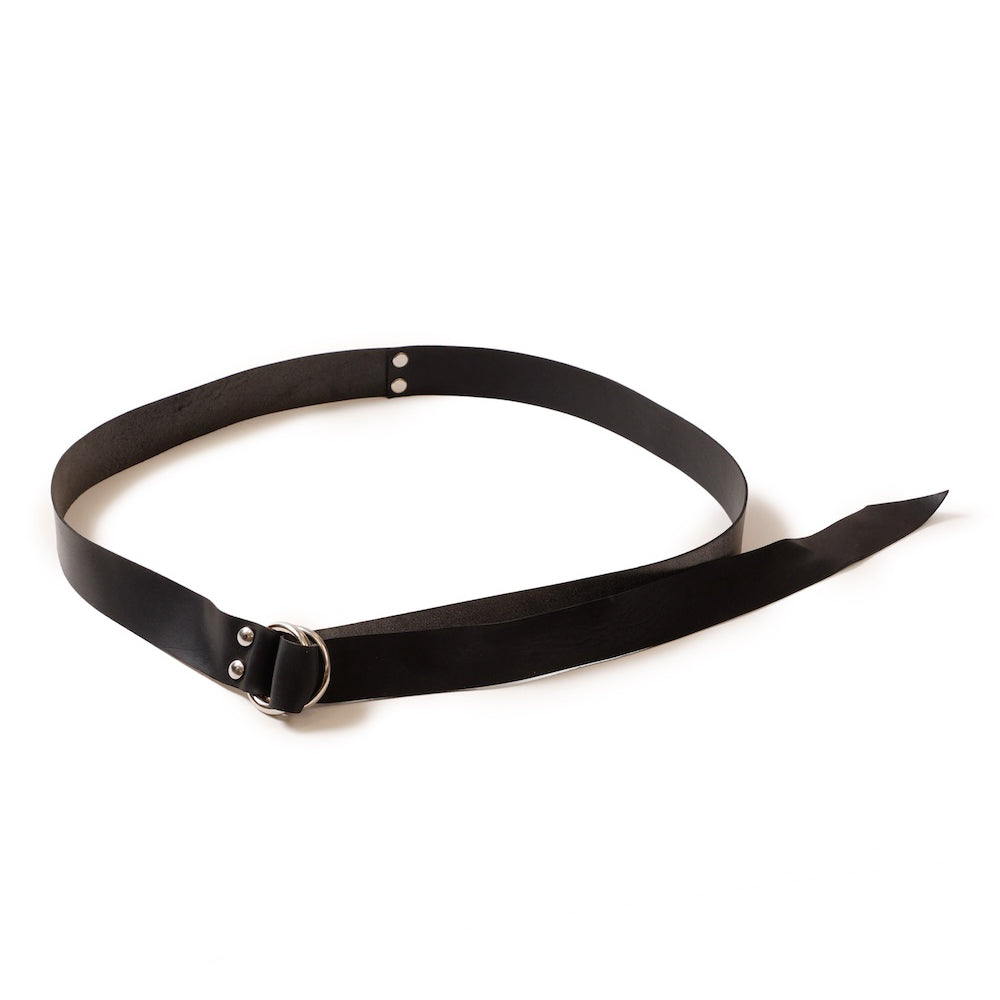 GUIDI LEATHER DOUBLE RING BELT