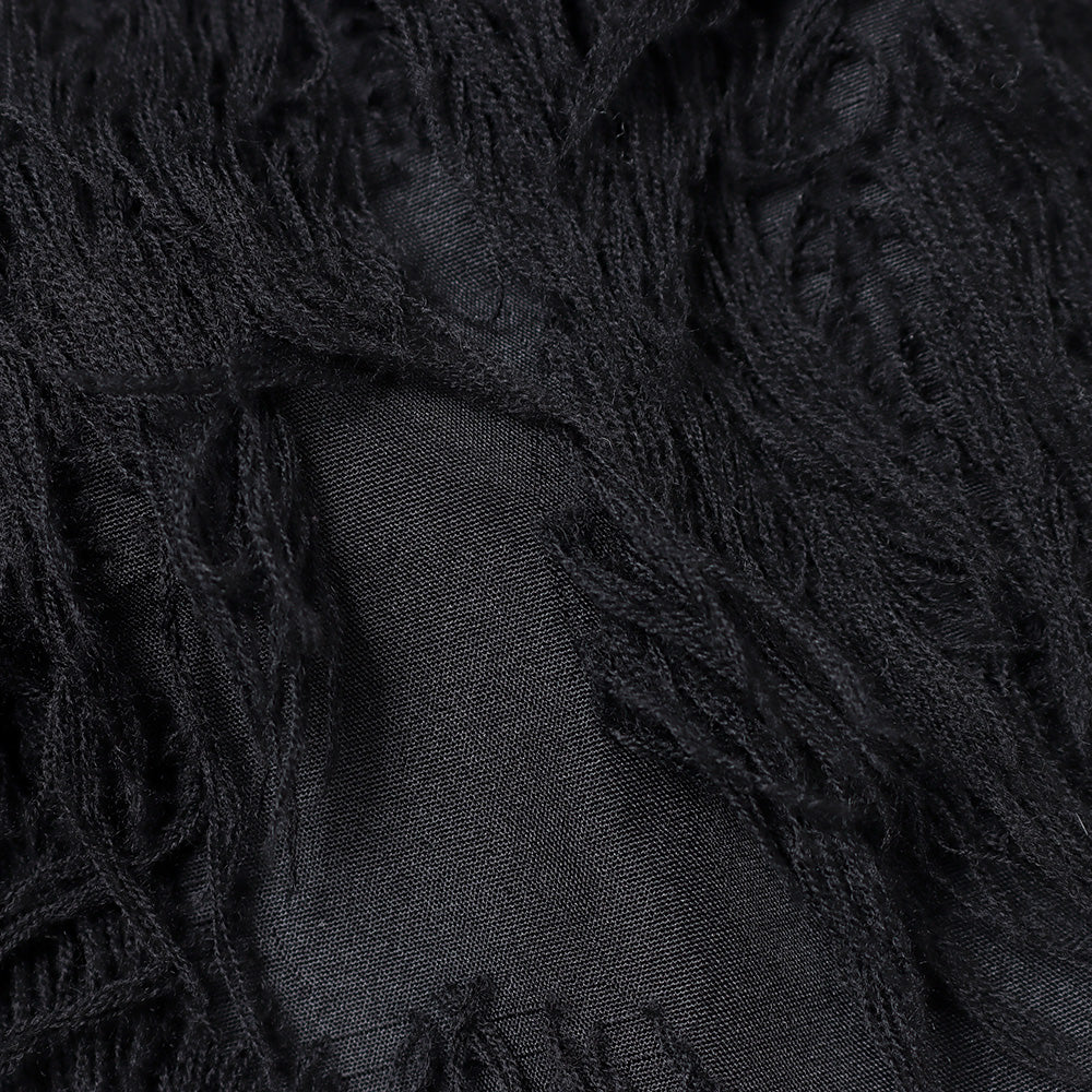 WO/PE FUR JACQUARD BOMBER JACKET