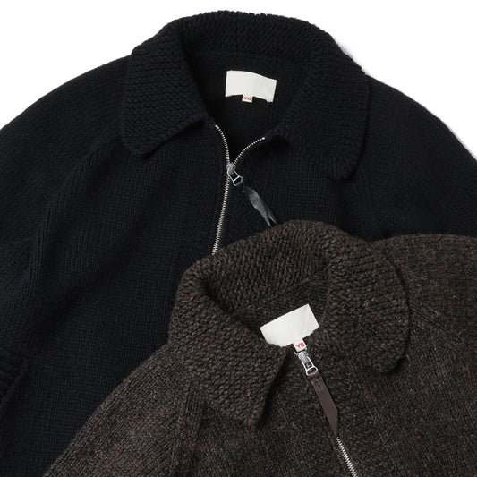  KNIT ZIP BLOUSON  