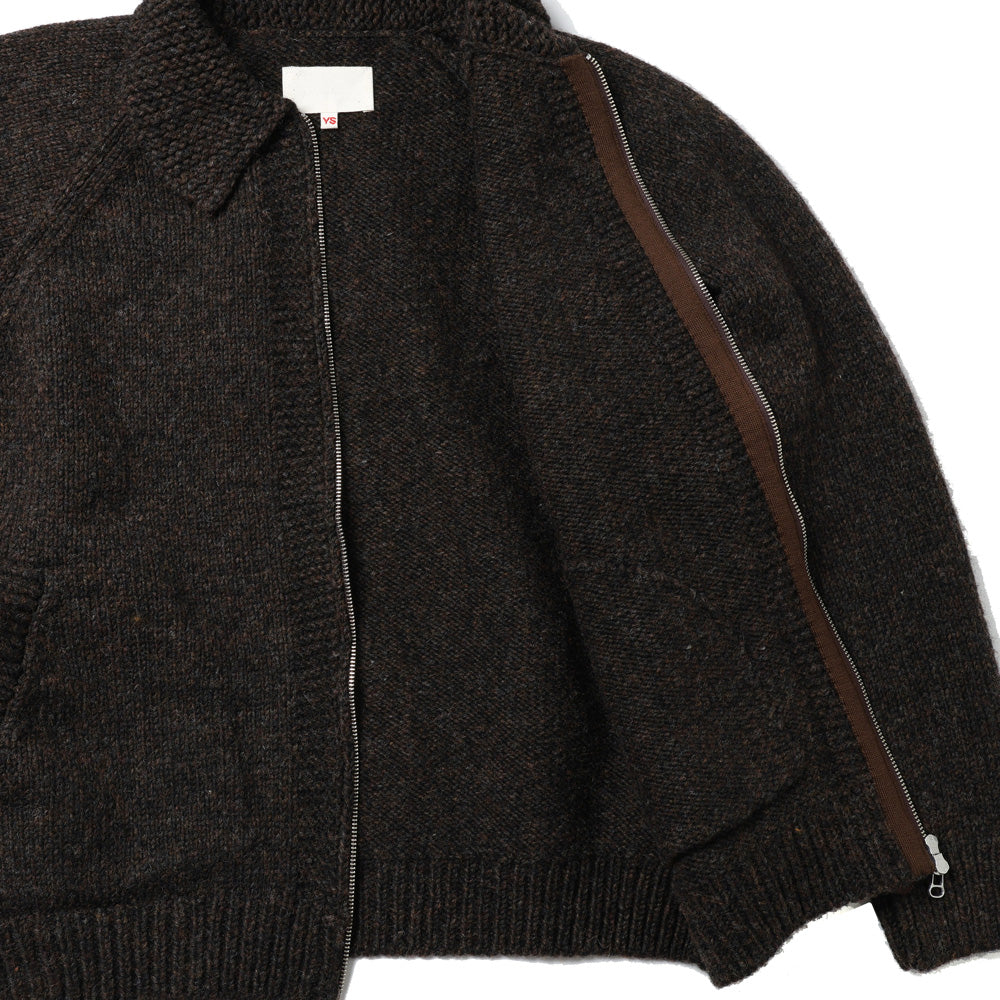 KNIT ZIP BLOUSON