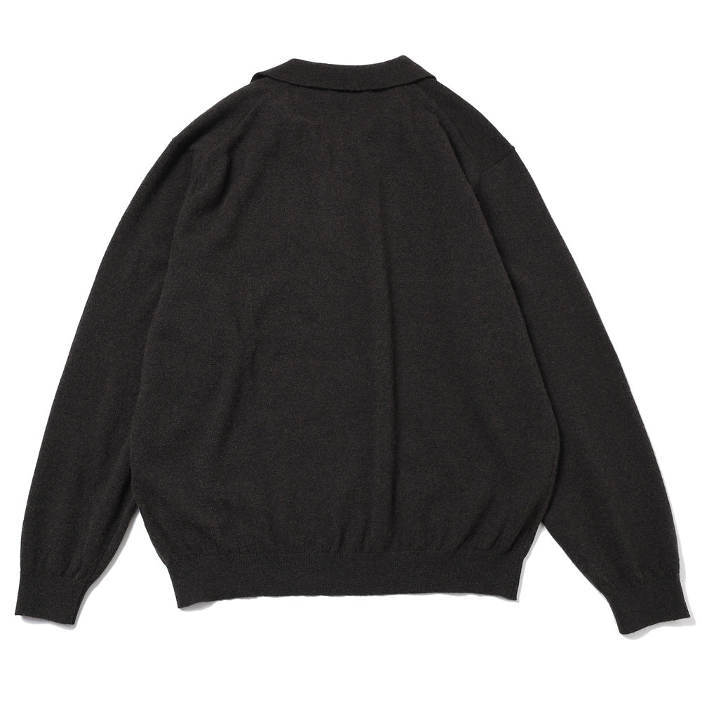 SUPER LIGHT WOOL SKIPPER POLO SWEATER