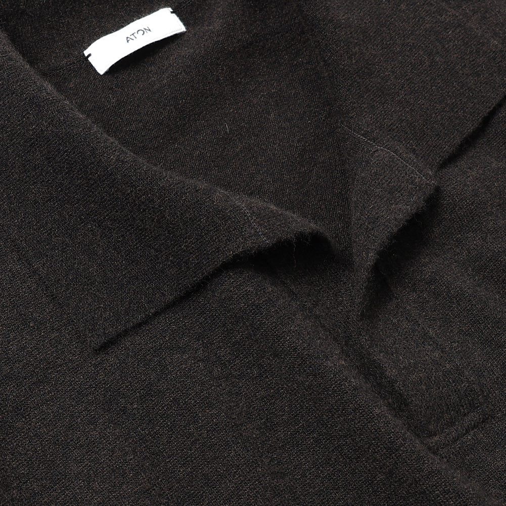 SUPER LIGHT WOOL SKIPPER POLO SWEATER