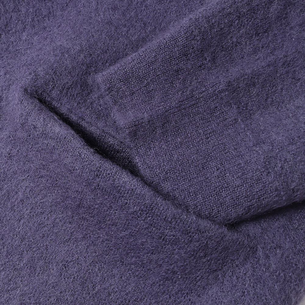 WO/NY MOHAIR x PE DOUBLE FACE KNIT CARDIGAN