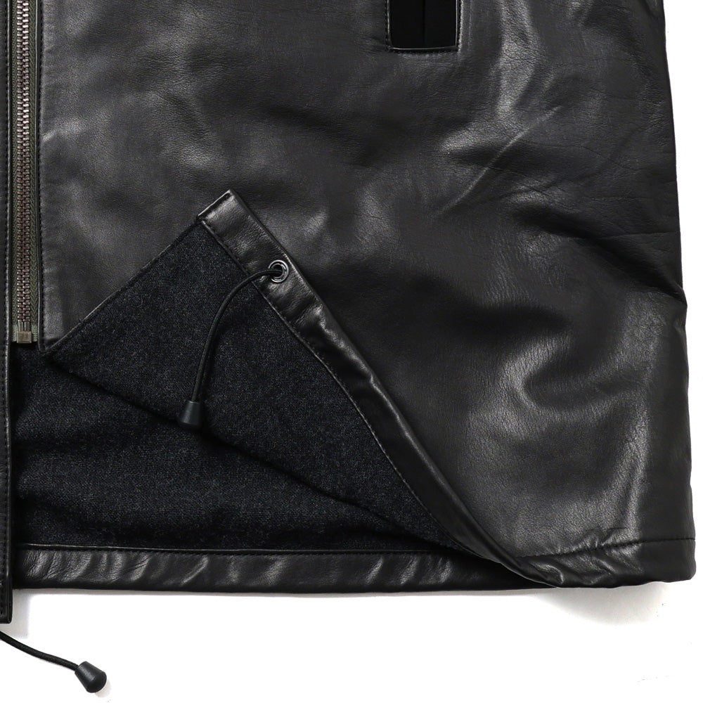 leather h/s coat