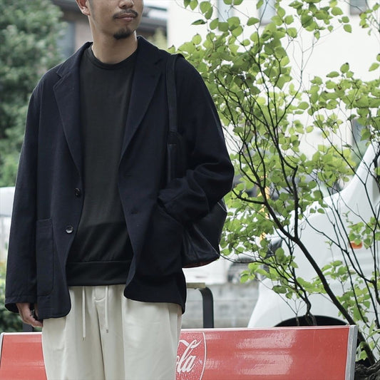  STROLL AROUND JACKET TUMBLED WOOL SERGE  