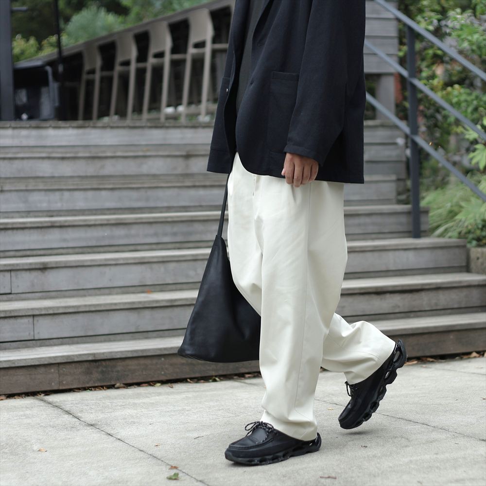 DOUBLE PLEATED EASY TROUSERS ORGANIC COTTON SURVIVAL CLOTH