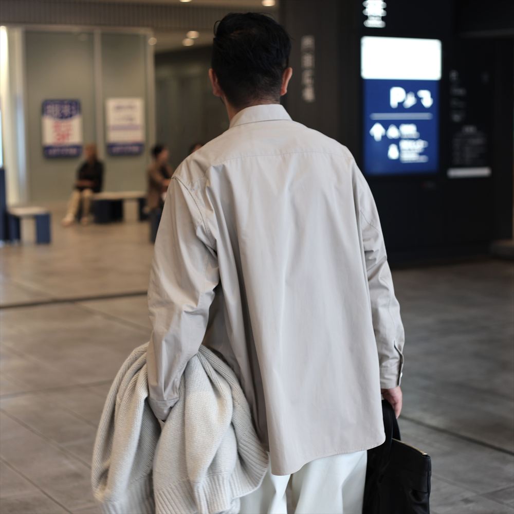 Oversized Shirt Clear Heavy Broadcloth