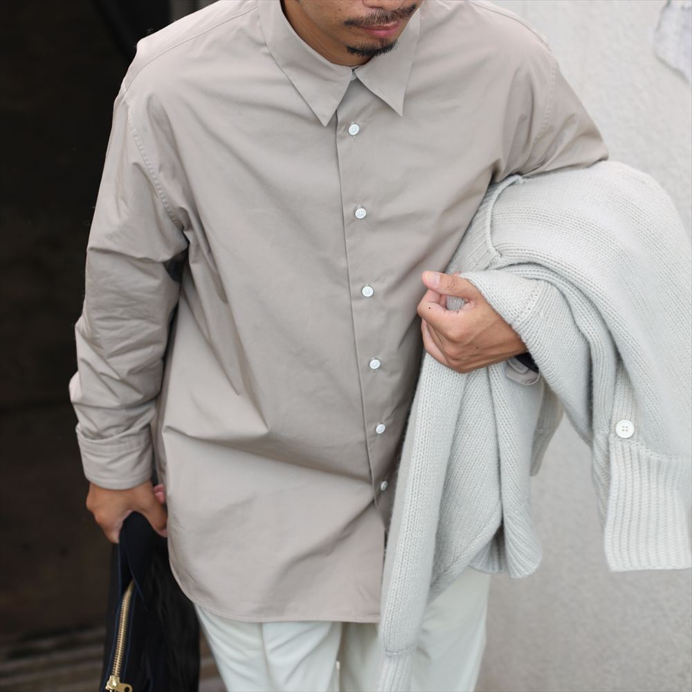 Oversized Shirt Clear Heavy Broadcloth