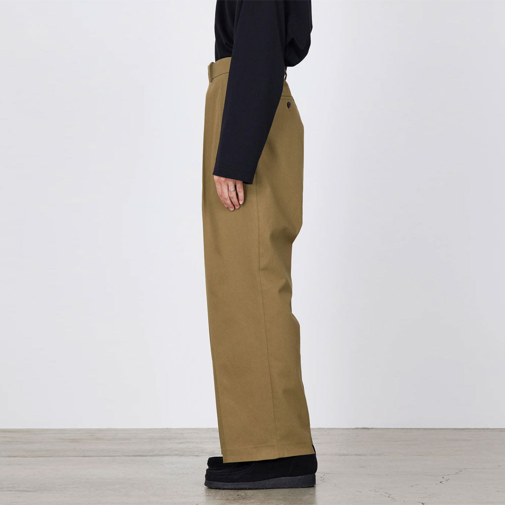 DOUBLE PLEATED TROUSERS ORGANIC COTTON SURVIVAL CLOTH