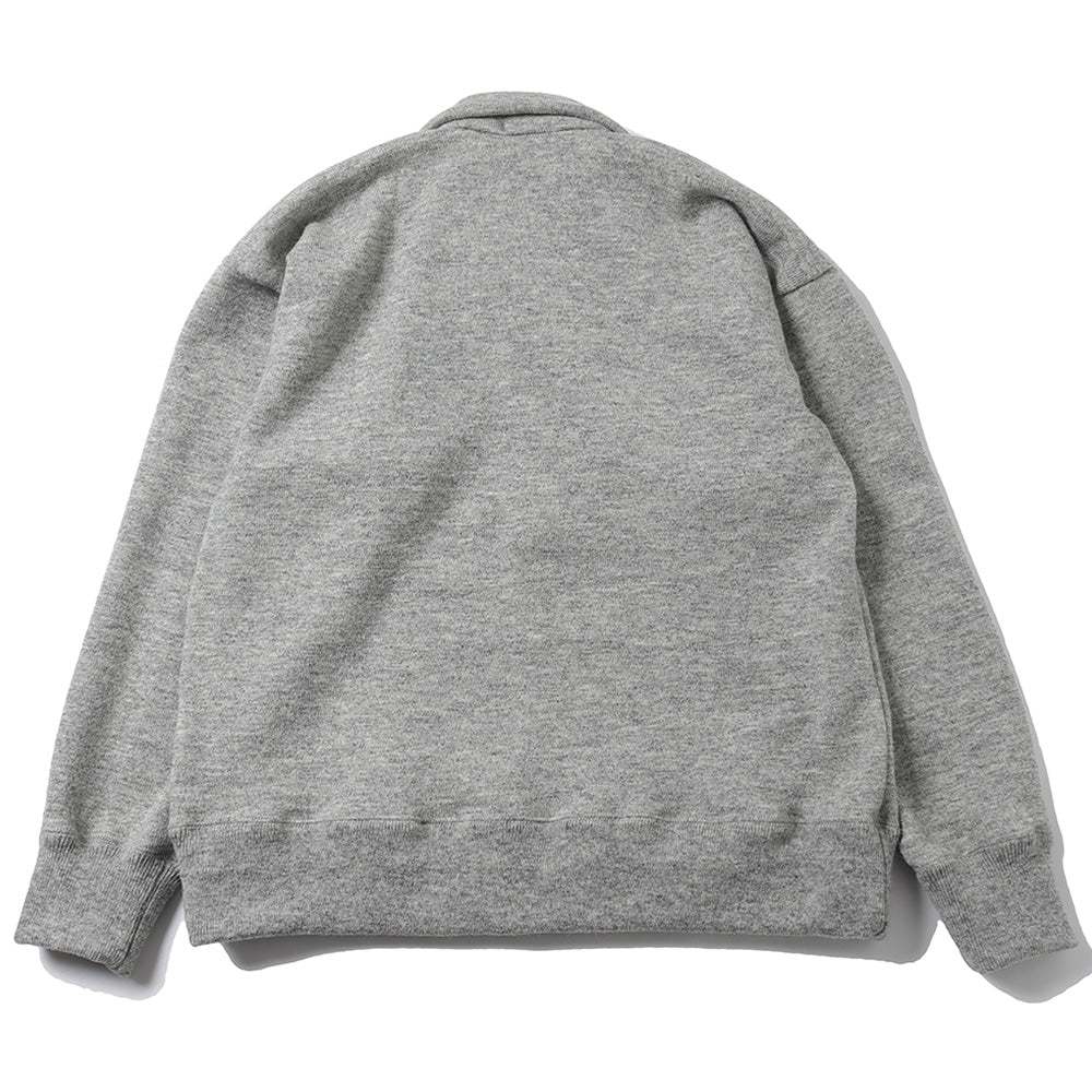 HYPER BIG SUPER HEAVY WOOL 50s HALF ZIP SWEAT SHIRT
