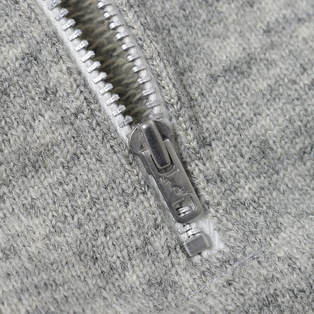 HYPER BIG SUPER HEAVY WOOL 50s HALF ZIP SWEAT SHIRT