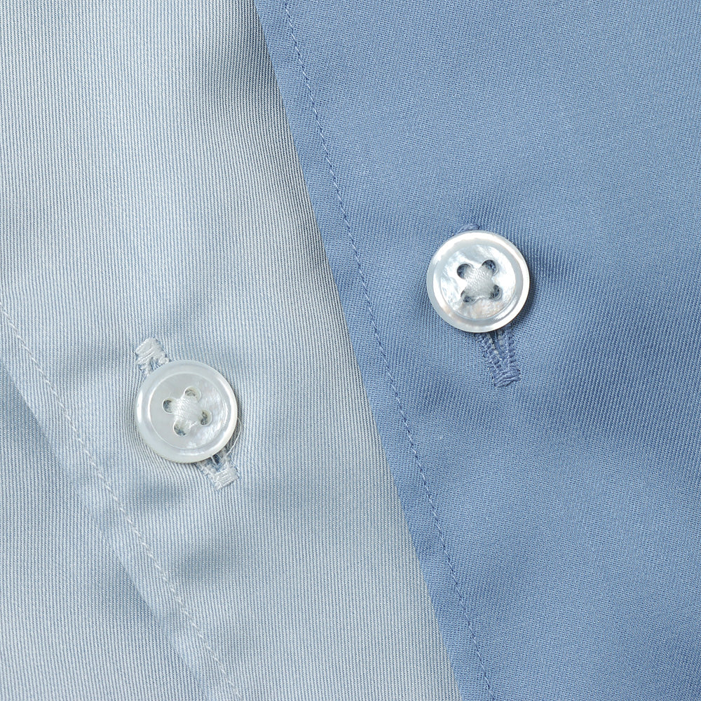 HYPER BIG 200/2 SUPIMA TWILL S/S REGULAR COLLAR SHIRT