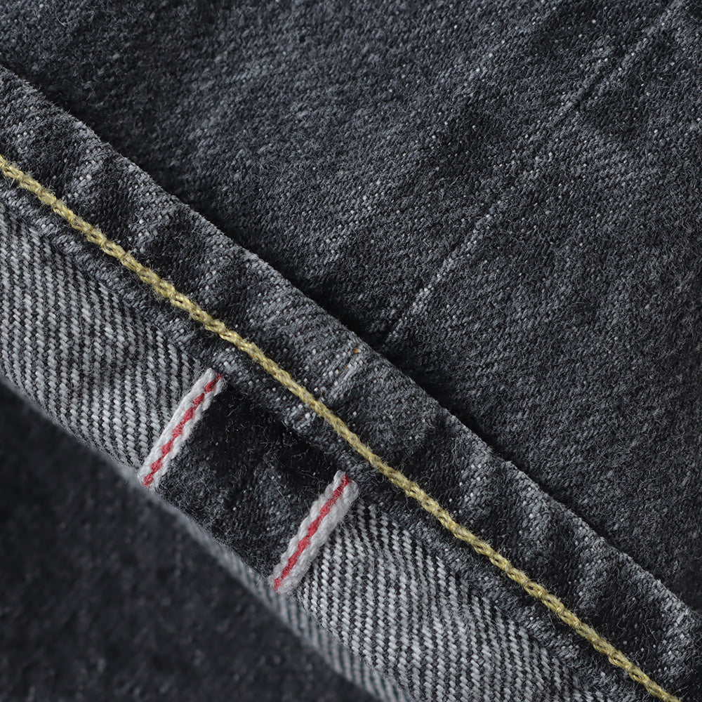 40s MIL BAGGY ZIPPED USED SHUTTLE DENIM TROUSERS