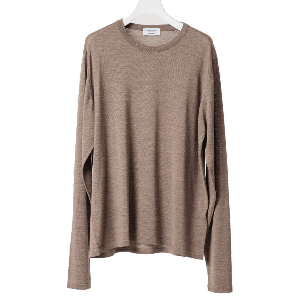 JOHN SMEDLEY MERINO EXTRAFINE WELTED CREW NECK L/S