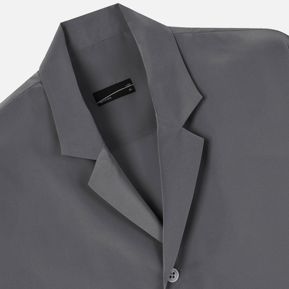 DECHINE NOTCHED LAPEL BIG SHIRT