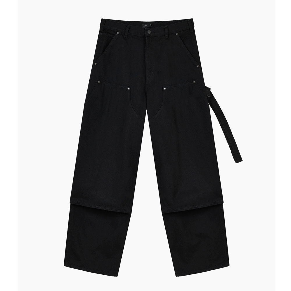 LAD MUSICIAN / DOUBLE KNEE PANTS 12oz FLAT DENIM