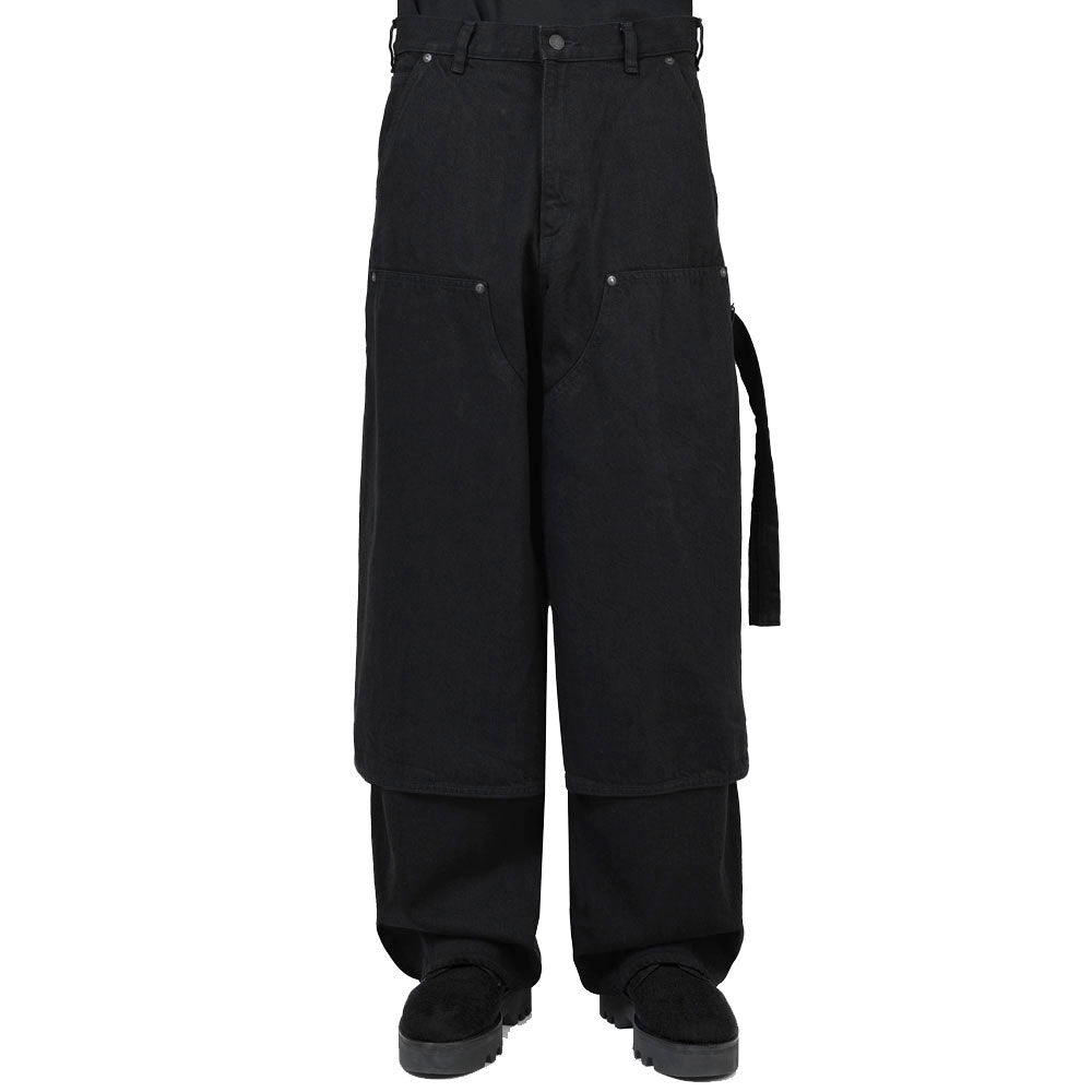 LAD MUSICIAN / DOUBLE KNEE PANTS 12oz FLAT DENIM