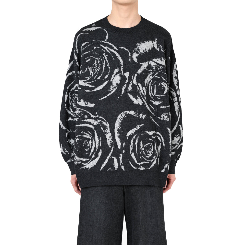 CREW NECK PULLOVER WJQ KNIT (BIG ROSE)