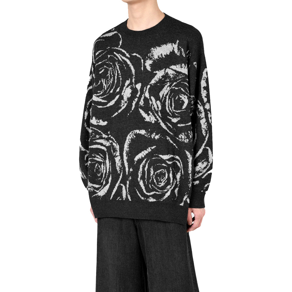 CREW NECK PULLOVER WJQ KNIT (BIG ROSE)